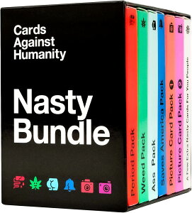 p[eB[Q[ Cards Against Humanity gpbN Nasty Bundle {ZbgΉ l z[p[eB[ オK Period Pack Weed Pack Ass Pack Saves America Pack Picture Card Pack J[hQ[ 3lȏ