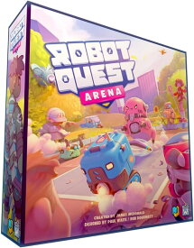 Wise Wizard Games ロボット・クエスト・アリーナ Robot Quest Arena ボードゲーム 【脱落なしで最後まで全員主役】 デッキ構築型 対戦 2-4人用 12歳以上 30-60分 ミニチュア4体同梱 ボドゲ 卓上ゲーム 室内遊び 知育玩具 ギフト プレゼント 英語版 日本語説明書なし