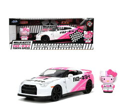 Jada Toys日産 GT-R R35 2009年 ハローキティフィギア Hello Kitty Nissan GT-R TOKYO SPEED 1/24ミニカー