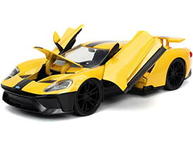 Jada Toys 2017 Ford GT イエロー ブラックストライプ ハイパースペックシリーズ 1/24 32257 ミニカー