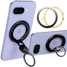 スマホリング MagSafe対応 全機種対応 Android iPhone Galaxy Xperia Pixel AQUOS Motorola 薄型5mm 360度回転 180度スイング N52ネオジム磁石 耐荷重2kg超 メタルリング付属 マグセーフ スタンド ホルダー グリップ 落下防止 スマートフォン 磁石 バンカーリング Nice Lab.