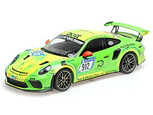 �y�\��zPORSCHE - 911 991-2 GT3 RS N 912 DEMONSTRATION RUN 2019 - GREEN YELLOW /Minichamps 1/18 �~�j�J�[