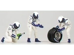 WILLIAMS - F1 PIT-STOP WILLIAMS 2002 CAMBIO GOMME POSTERIORE - FIGURES - WHITE BLUE /Minichamps 1/43 tBMA ~jJ[