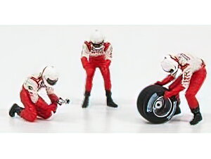 FIGURES - F1 PIT-STOP TOYOTA 2002 CAMBIO GOMME POSTERIORE - FIGURES - WHITE RED /Minichamps 1/43 �t�B�M���A �~�j�J�[