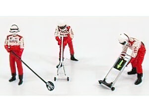 FIGURES - F1 PIT-STOP TOYOTA 2002 JACK SET - FIGURES - WHITE RED /Minichamps 1/43 tBMA ~jJ[