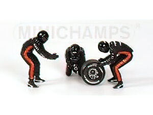 FIGURES - F1 PIT-STOP SET MINARDI 2003 CAMBIO GOMME POSTERIORE - FIGURES - BLACK /Minichamps 1/43 �t�B�M���A �~�j�J�[