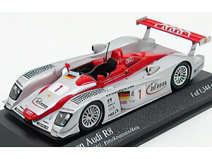 AUDI - AUDI R8 N 1 12h SEBRING 2002 BIELA - PIRRO - KRISTENSEN - SILVER RED /Minichamps 1/43 ~jJ[