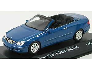 MERCEDES BENZ - CLK-CLASS CABRIOLET A209 2003 - BLUE MET /Minichamps 1/43 ~jJ[