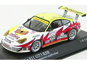 PORSCHE - 911 GT3RSR N 90 2nd 24h LE MANS 2005 BERGMEISTER LONG BERNHARD - WHITE YELLOW RED /Minichamps 1/43 ~jJ[