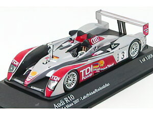 AUDI - R10 N 3 24h LE MANS 2007 LUHR - PREMAT - ROCKENFELLER - SILVER RED /Minichamps 1/43 ~jJ[