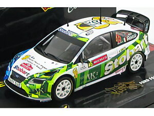 FORD ENGLAND - FOCUS RS 07 WRC STOBART N 46 RALLY WALES GB 2008 VALENTINO ROSSI - C.CASSINA - WHITE GREEN BLUE /Minichamps 1/43 �~�j�J�[
