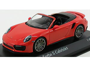 PORSCHE - 911 991-2 TURBO S CABRIOLET 2017 - ORANGE /Minichamps 1/43 ~jJ[