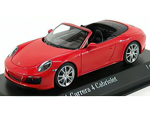 PORSCHE - 911 991-2 CARRERA 4S CABRIOLET 2017 - RED /Minichamps 1/43 ~jJ[