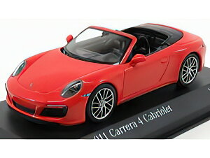 PORSCHE - 911 991-2 CARRERA 4S CABRIOLET 2017 - ORANGE /Minichamps 1/43 ~jJ[