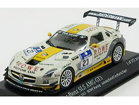 MERCEDES BENZ - SLS AMG GT3 TEAM ROWE RACING N 23 24h NURBURGRING 2013 ARNOLD - ROLOFF - SEYFFARTH - JAGER - WHITE YELLOW /Minichamps 1/43 ミニカー