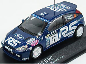 FORD ENGLAND - FOCUS RS WRC N 17 RALLY RAC LOMBARD 2001 HIGGINS - THOMAS - BLUE WHITE /Minichamps 1/43 �~�j�J�[