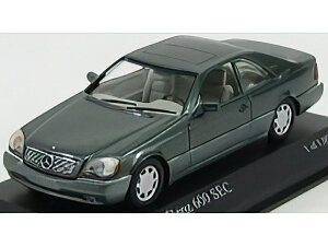 MERCEDES BENZ - S-CLASS 600 SEC COUPE (C140) 1992 - GREEN MET /Minichamps 1/43 �~�j�J�[