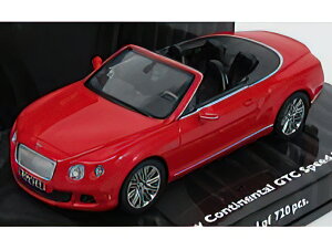 BENTLEY - CONTINENTAL GT SPEED CABRIOLET 2012 - ST. JAMES RED /Minichamps 1/43 ~jJ[