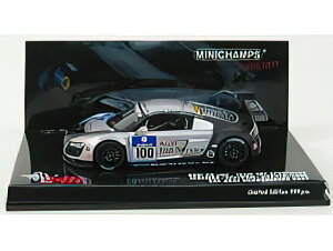 AUDI - R8 LMS N 100 24h NURBURGRING 2009 EKSTROM - SCHEIDER - WERNER - LUHR - SILVER BLACK /Minichamps 1/43 �~�j�J�[
