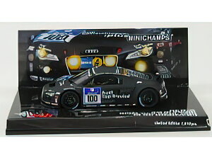 AUDI - R8 LMS TEAM ABT SPORTLINE N 100 24h ADAC NURBURGRING 2010 EKSTROM - JARVIS - SCHEIDER - WERNER - MATT BLACK /Minichamps 1/43 ~jJ[