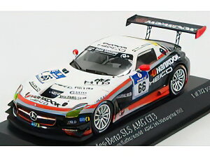 MERCEDES BENZ - SLS AMG GT3 N 66 24h NURBURGRING 2012 KAFFER - FRANKENHOUT - SIMONSEN - BLACK WHITE ORANGE /Minichamps 1/43 ~jJ[