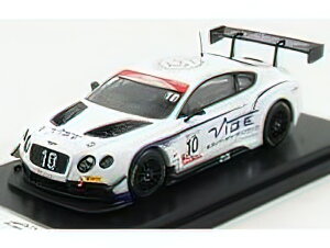 BENTLEY - CONTINENTAL GT3 TEAM JORDAN WITT RACING N 10 GT CUP SERIES CHAMPIONS 2016 - WHITE /ALMOST-REAL 1/43 �~�j�J�[