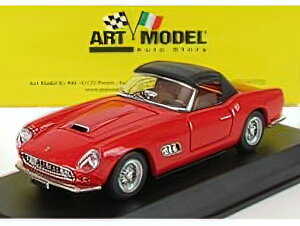 FERRARI - 250 LWB CALIFORNIA LONG NOSE SPIDER CLOSED 1960 - RED BLACK /ART-MODELART-MODEL 1/43~jJ[