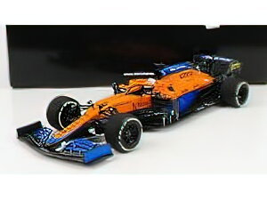 �y�\��zMcLAREN F1 MCL35L MERCEDES M12 EQ POWER+ TEAM MCLAREN N 3 WINNER ITALY GP 2021 DANIEL RICCIARDO - ORANGE LIGHT BLUE /Minichamps 1/18 �~�j�J�[