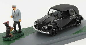 VOLKSWAGEN BEETLE MAGGIOLINO CABRIOLET CLOSED NIDO DELL'AQUILA EAGLE'S NEST 1938 HITLER AND BLONDIE DOG ubN/ Rio 1/43 ~jJ[