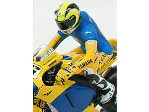 tBMA- VALENTINO ROSSI MOTO GP FIGURE SACHSENRING 2006 WITH T-SHIRT MARCO MATERAZZI (MAGLIA N 23) - BLUE YELLOW /Minichamps~j`vX 1/12 ~jJ[