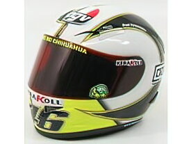 AGV - CASCO HELMET VALENTINO ROSSI MOTO GP 2006 - WHITE BLACK /Minichampsミニチャンプス ヘルメット レプリカ 1/2