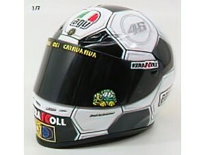 AGV - VALENTINO ROSSI MOTO GP BARCELONA 2008 WORLD CHAMPION - WHITE BLACK /Minichamps~j`vX wbg vJ 1/2