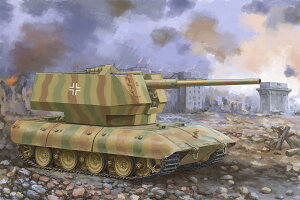 E-100 ΋ 12.8cm Flak 40ڌ^/ Trumpeter 1/35 ͌^ vfLbg