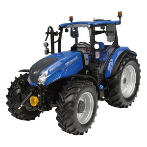 NEW HOLLAND T5.120 �g���N�^�[ 2018 �u���[/�u���b�N / Univrsal Hobbies 1/32 �_�@�@�͌^
