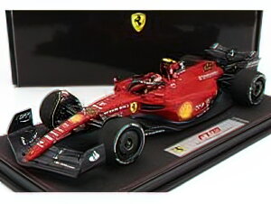 FERRARItF[ F1-75 TEAM SCUDERIA FERRARI N 55 AUSTRALIAN GP 2022 CARLOS SAINZ - CON VETRINA RED /BBR 1/18 ~jJ[