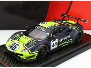 FERRARItF[ 488 GT3 3.9L TURBO V8 TEAM KESSEL RACING VR46 N 46 12h GULF 2021 VALENTINO ROSSI - LUCA MARINI - A.SALUCCI "UCCIO" - CON VETRINA MATT BLUE YELLOW /BBR 1/43 ~jJ[