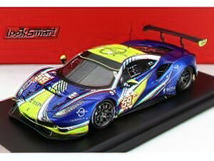 FERRARItF[ 488 GTE EVO 3.9L TURBO V8 TEAM INCEPTION RACING N 59 24h LE MANS 2022 A.WEST - C.LEDOGAR - M.KLEIN - BLUE YELLOW /LOOKSMART 1/43 ~jJ[