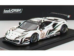 FERRARI�t�F���[�� 488 GTE EVO 3.9L TURBO V8 TEAM IRON LYNX N 80 24h LE MANS 2022 M.CRESSONI - G.FISICHELLA - R.HEISTAND - WHITE BLACK /LOOKSMART 1/43 �~�j�J�[