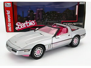 CHEVROLET - CORVETTE SPIDER OPEN 1986 - BARBIE - SILVER PINK /AutoWorld 1/18 ~jJ[