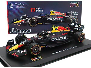 RED BULL F1 RB19 TEAM ORACLE RED BULL RACING N 11 SEASON 2023 SERGIO PEREZ CON PILOTA E VETRINAtBMAt MATT BLUE/Bburago 1/43~jJ[ VOl`[V[Y