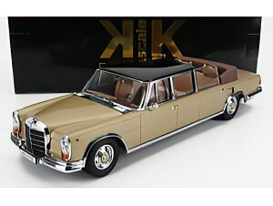 MERCEDES BENZ S CLASS 600 PULLMAN (W100) LANDAULET SEMICONVERTIBLE 1964 GOLD MET BLACK/KK-SCALE 1/18~jJ[