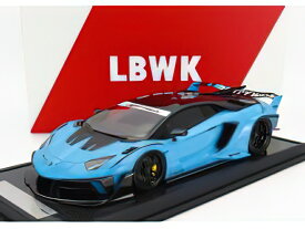 LAMBORGHINIランボルギーニ AVENTADOR GT EVO LBWK LB-WORKS 2019 - SKY BLUE CARBON BLACK /MOTORHELIX 1/18 ミニカー
