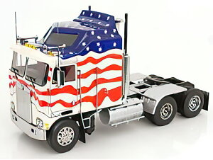 �y�\��z2026�N�����\��KENWORTH K100 AERODYNE TRACTOR TRUCK STARS & STRIPES 3 ASSI 1976 WHITE BLUE RED/ROAD-KINGS 1/18�~�j�J�[