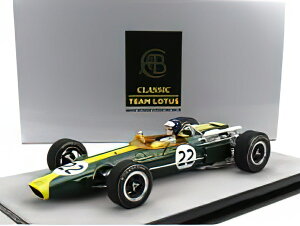 LOTUS F1 43 TEAM LOTUS N 22 MONZA ITALY GP�h���C�o�[�t�� 1966 JIM CLARK�W���E�N���[�N /Tecno 1/18 �~�j�J�[