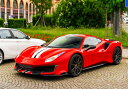 【予約】Ferrariフェラーリ 488 PISTA Rosso Corsa Carbon wheels wing / BBR 1/18 ミニカー