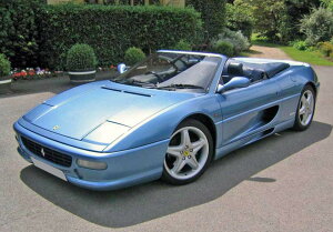 �y�\��zFerrari�t�F���[�� F355 Spider manual gear Azzurro California blu medio interior / BBR 1/18 �~�j�J�[