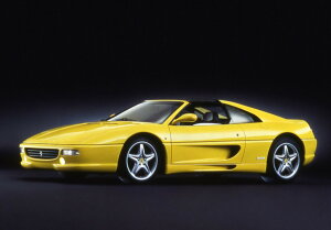 �y�\��zFerrari�t�F���[�� F355 GTS targa manual gear Giallo Modena black interior / BBR 1/18 �~�j�J�[
