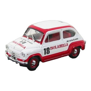 Fiat�t�B�A�b�g 600D Amaro 18 Isolabella 1960 �z���C�g/���b�h #18 / BRUMM 1/43 �~�j�J�[