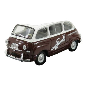 Fiat�t�B�A�b�g 600 Multipla ���p�� Caffarel 1956 �z���C�g/�u���E�� SERIE CAROSELLO ITALIANO / BRUMM 1/43 �~�j�J�[