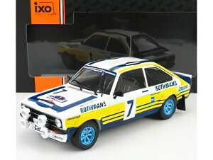 FORD ENGLAND - ESCORT RS MKII TEAM ROTHMANS N 7 RALLY ACROPOLIS 1979 R.CLARK - J.PORTER - WHITE YELLOW BLUE /IXO 1/18 �~�j�J�[